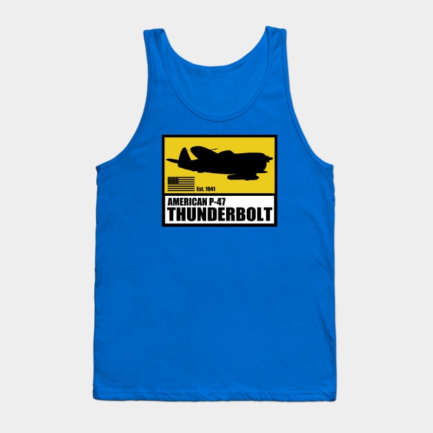 P-47 Thunderbolt Tank Top by Tailgunnerstudios